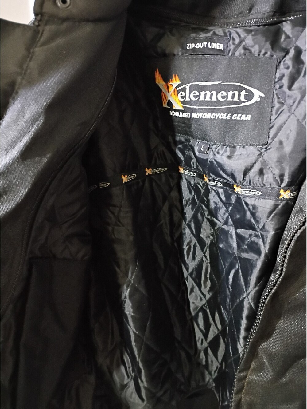 Xelement Leather & Textile Motorcycle Riding Jacket - Picture 3 of 5